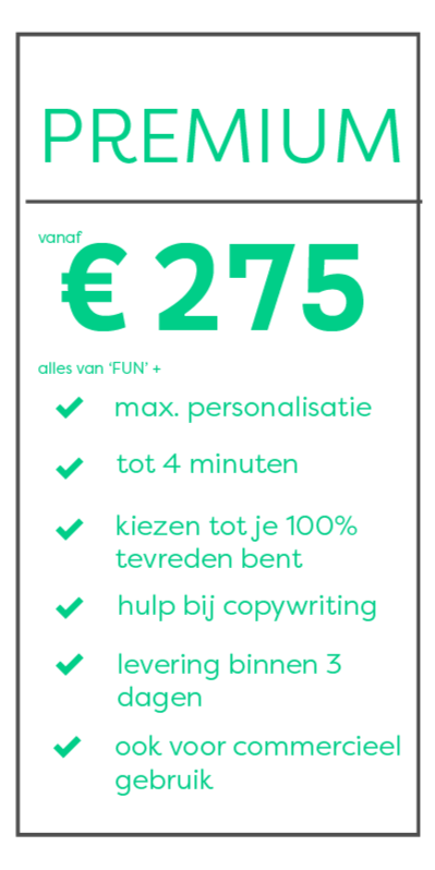 prijstabel